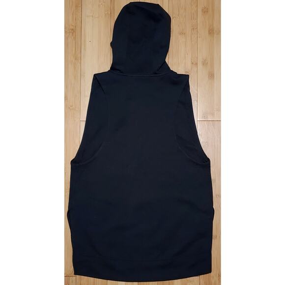 The North Face Womens Size M Hooded Full Zip Slacker Vest Black Side Slit Warm - Picture 9 of 9